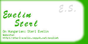 evelin sterl business card